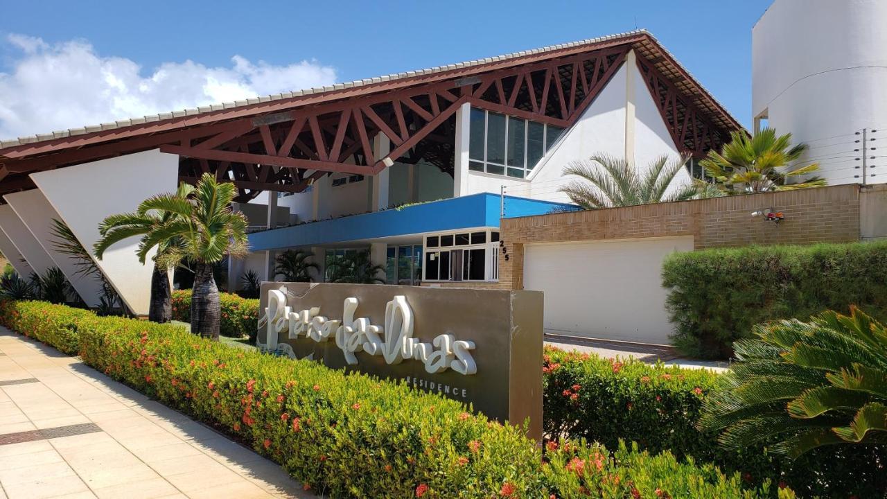 Paraiso Das Dunas - Apartamento A Beira Mar Com Jacuzzi - Proximo Ao Beach Park 阿奎拉兹 外观 照片